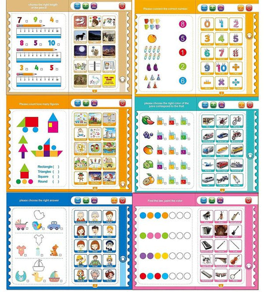 Intellectual Learning Study-Book Kids Toys |  E-book Toddlers Preschool Educational Toys